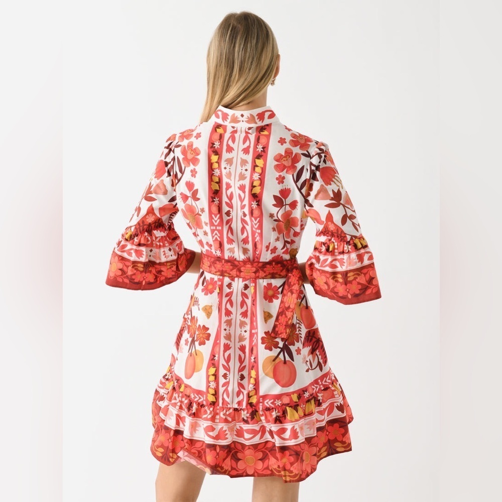 FARM RIO - ROMANTIC ORCHARD MINI DRESS - Picture 6 of 8